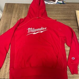 Champion Red Milwaukee Hoodie